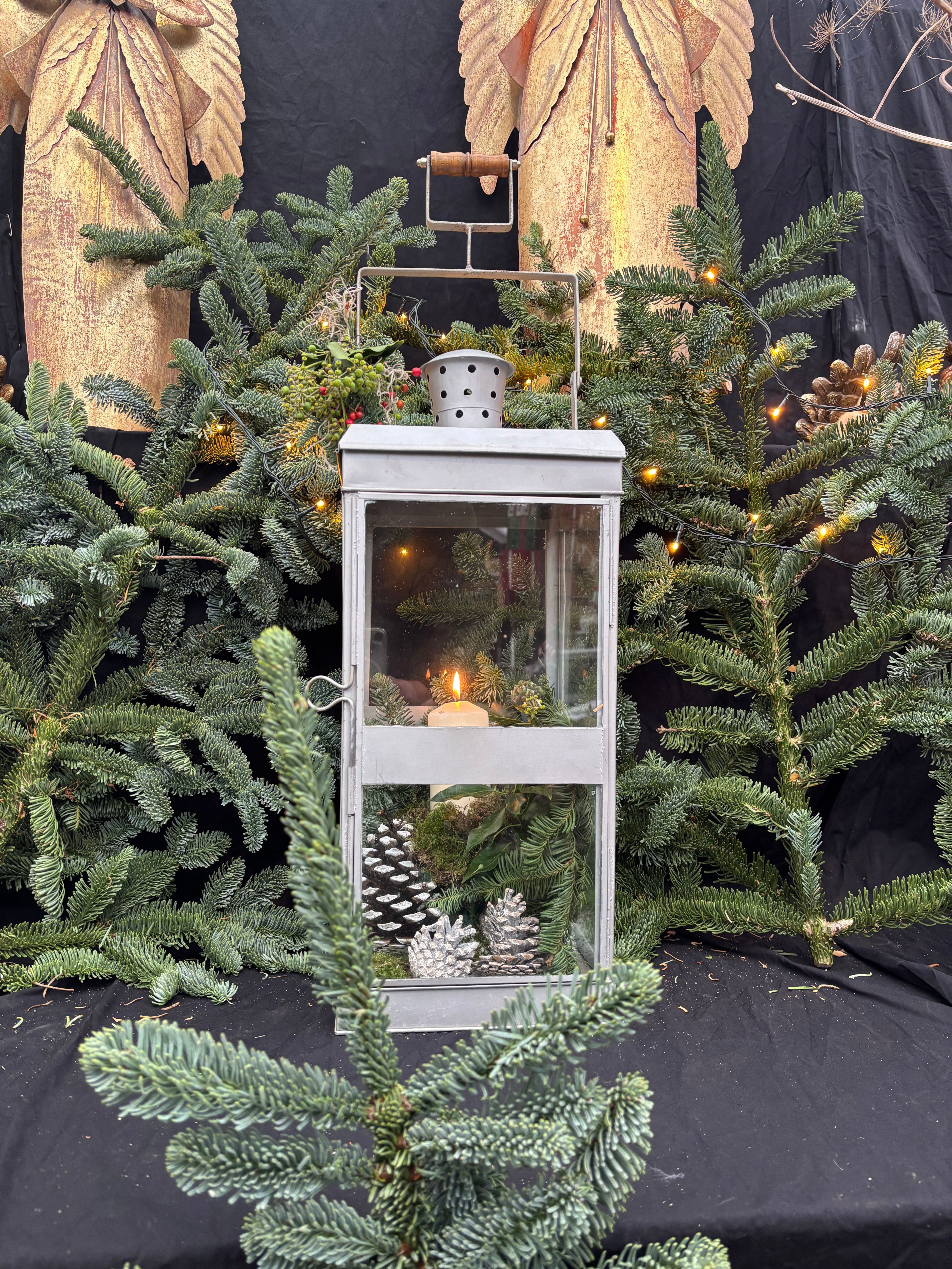 lantaarn windlicht voor binnen en buiten, metaal en glas!