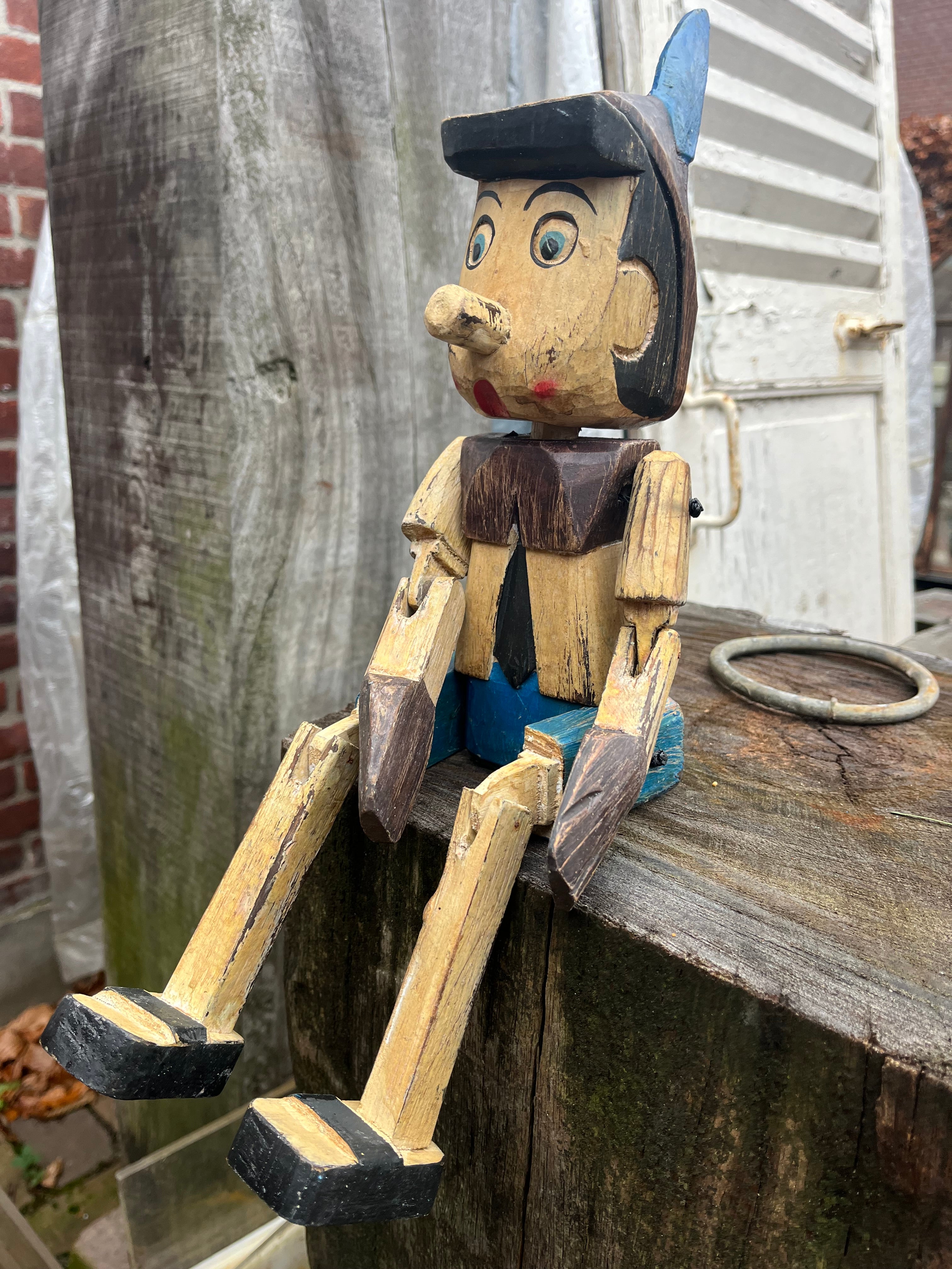 handgeschilderde houten Pinocchio klein