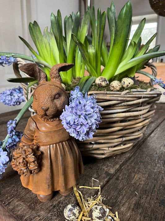 Hazen haas vrouwtje van gietijzer(Pasen) - Brocante bij Ingie